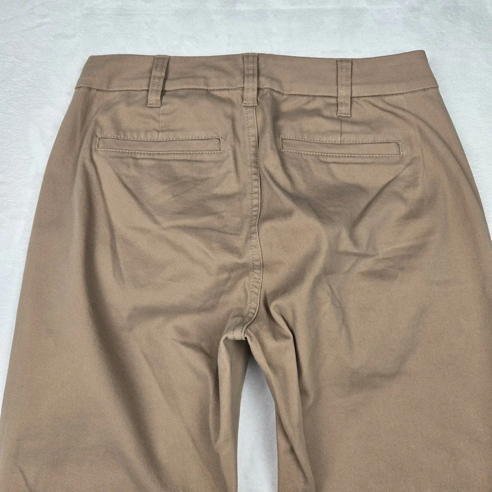 J.Crew Women's High Rise Girlfriend Chino Pants Camel Tan AD156 Size‎ 00 NWT - Picture 4 of 13